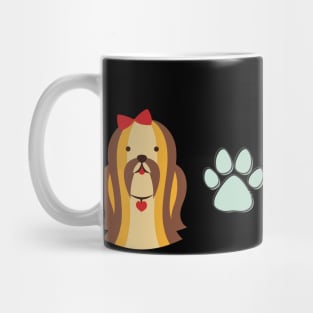 shih tzu dog pattern Mug